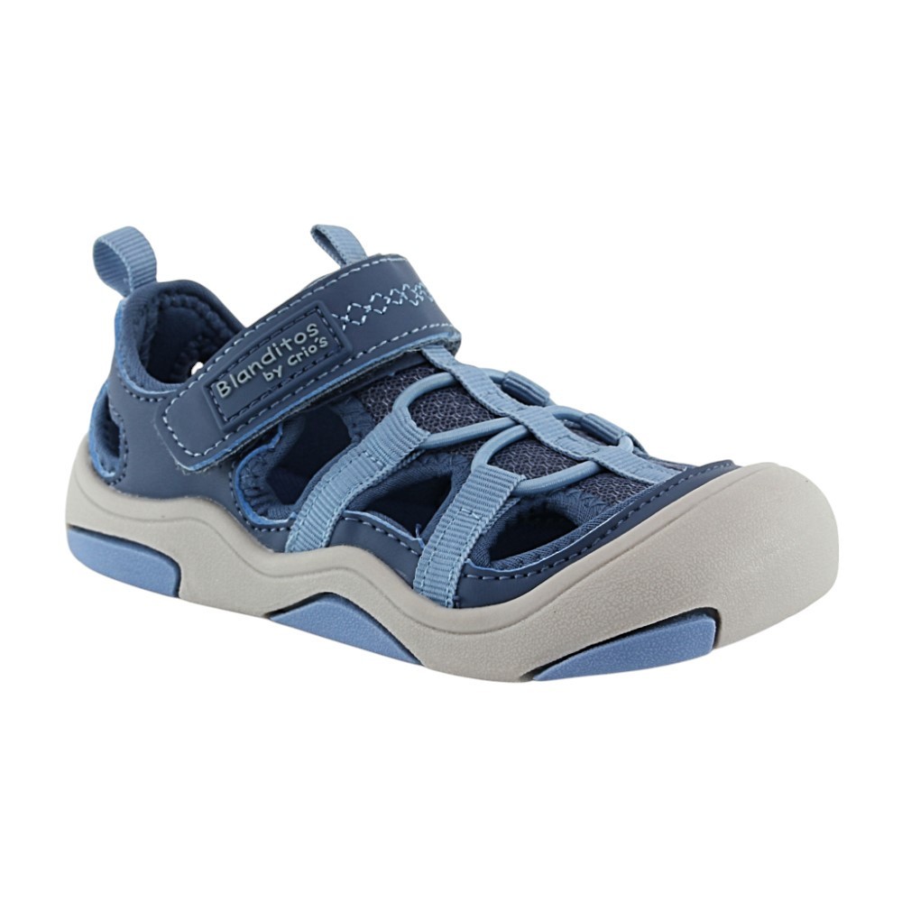 Sandalia deportiva barefoot Blanditos Olimpo Azul