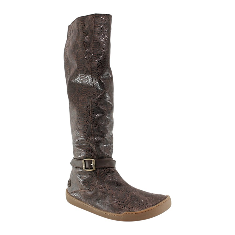 Botas altas barefoot Blandy's Soho Serpiente Marrón