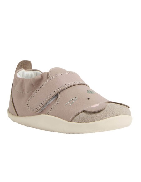 Zapatos respetuosos primeros pasos Bobux Squeaky Taupe