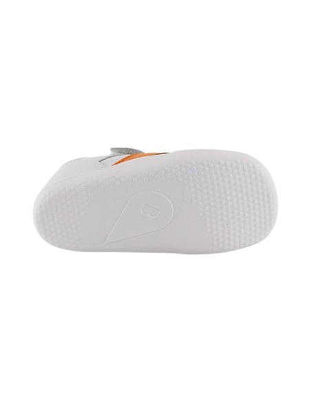 Zapatillas respetuosas Bobux Chase Blanco-Naranja