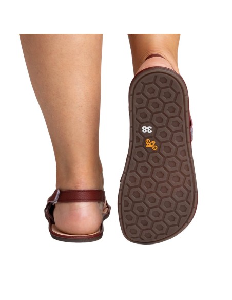 Sandalia BAREFOOT Magical Shoes Aurora Granate
