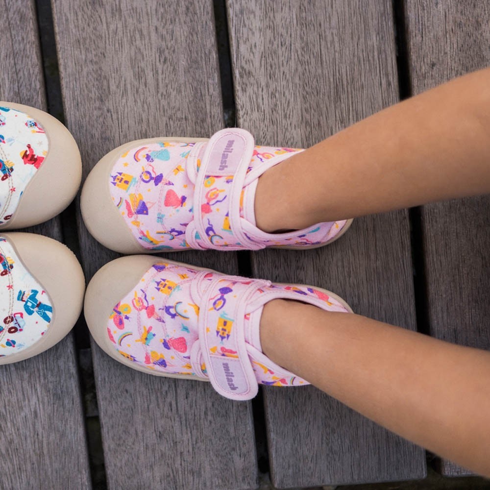 Zapatillas respetuosas Milash Fun Cotton Rosa Multi