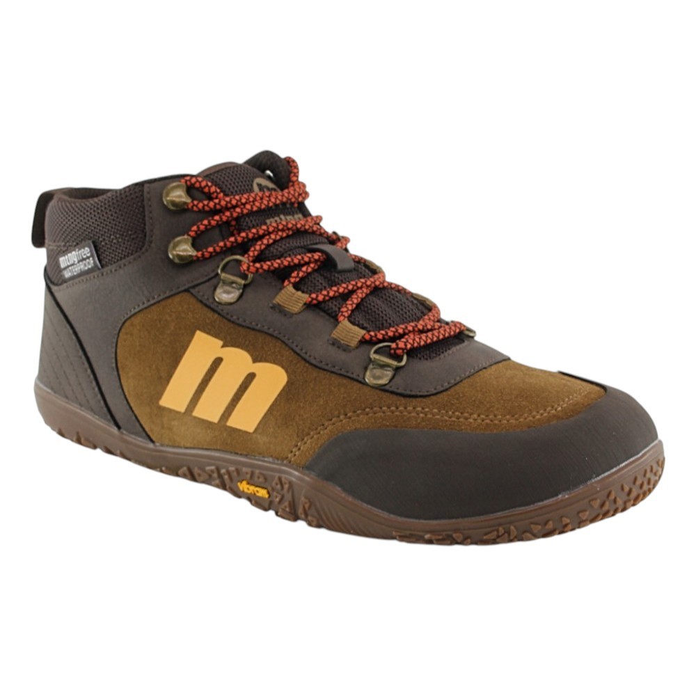 Botines montaña impermeables barefoot Mustang Free-Road Marrón