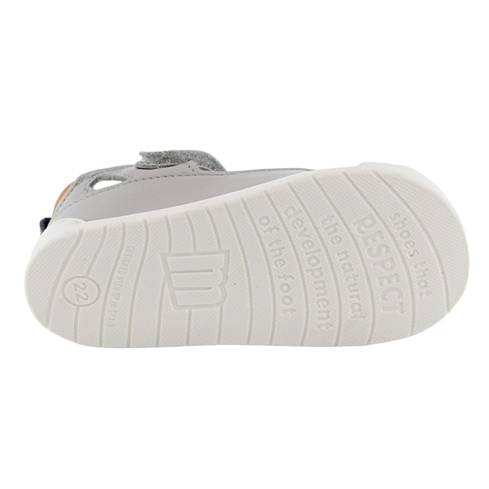 Sandalias respetuosas Mustang Free Blanco-Gris