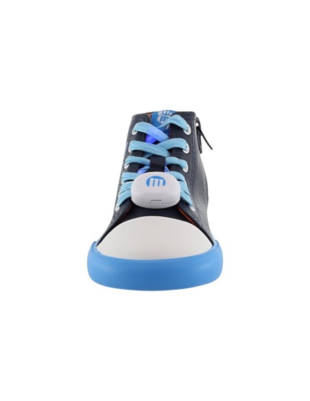 Zapatillas con luces barefoot Mustang Free Dino Marino