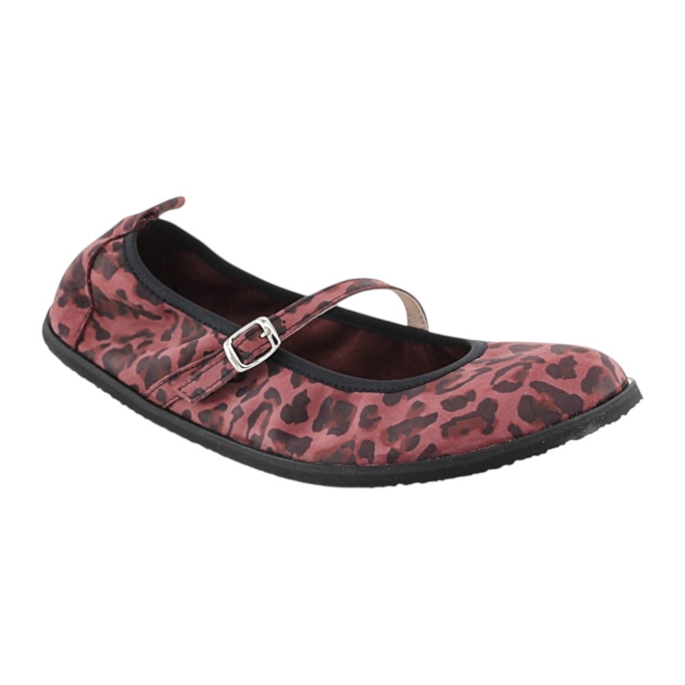 Merceditas barefoot 8252-C Flexi Nens Leo Fucsia-Negro