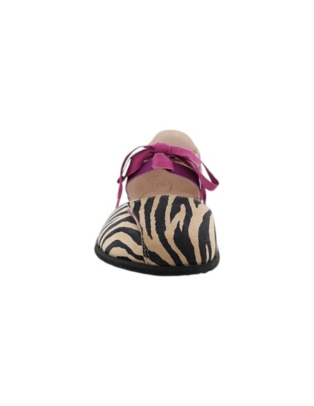Sandalias barefoot Poppis Zoe Cebra