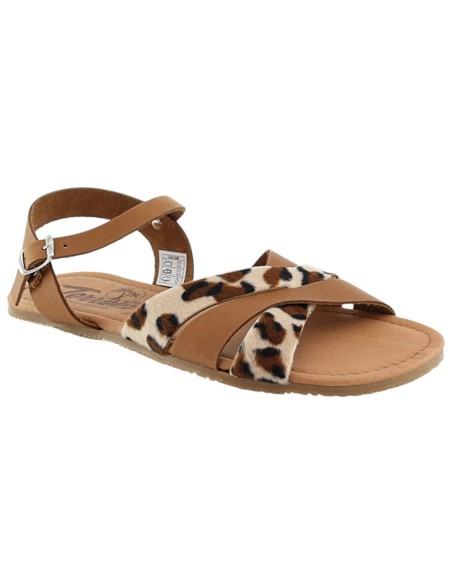 Sandalias barefoot Terreta Jubalcoi Cuero-Leopardo