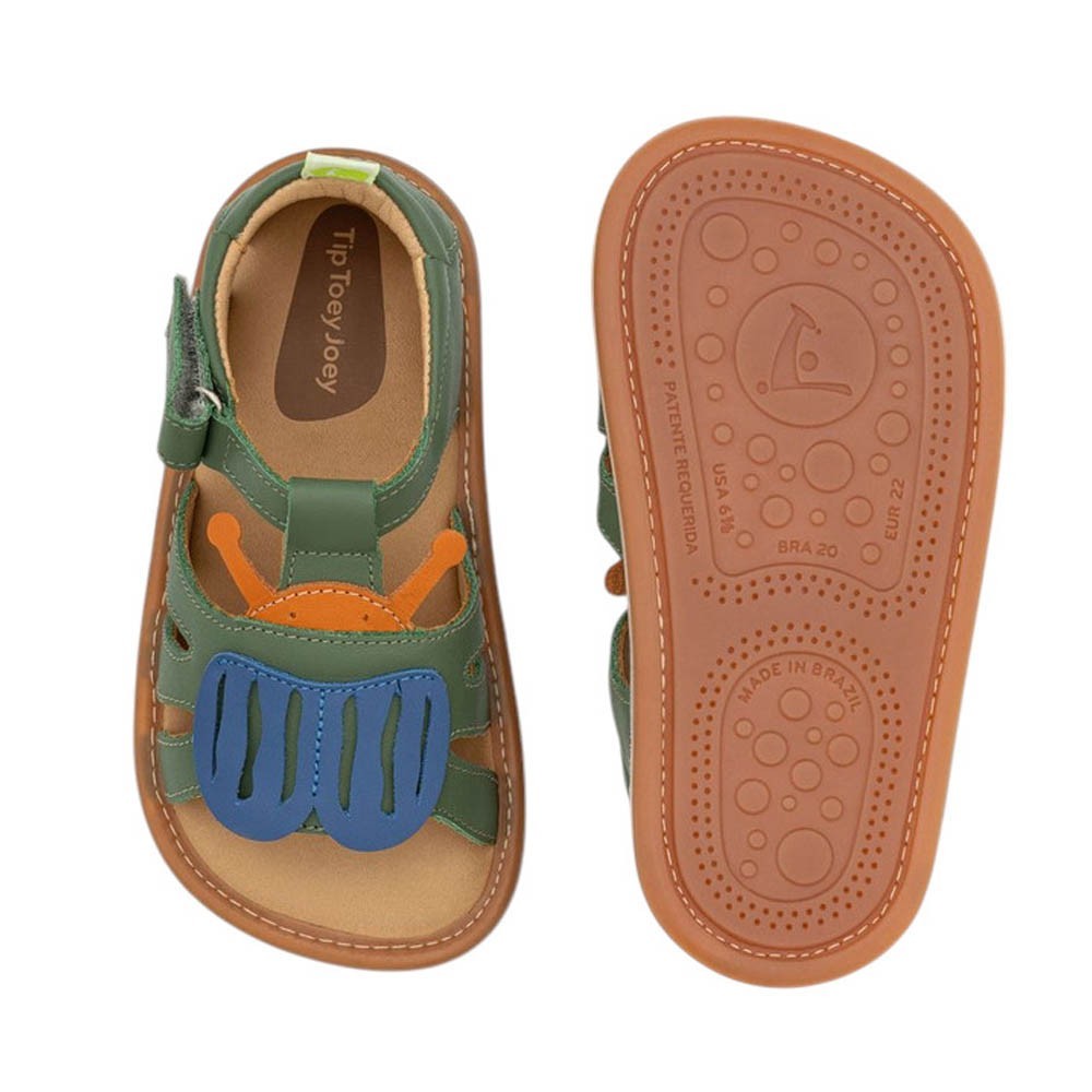 Sandalias barefoot Tip Toey Joey Beetle Verde