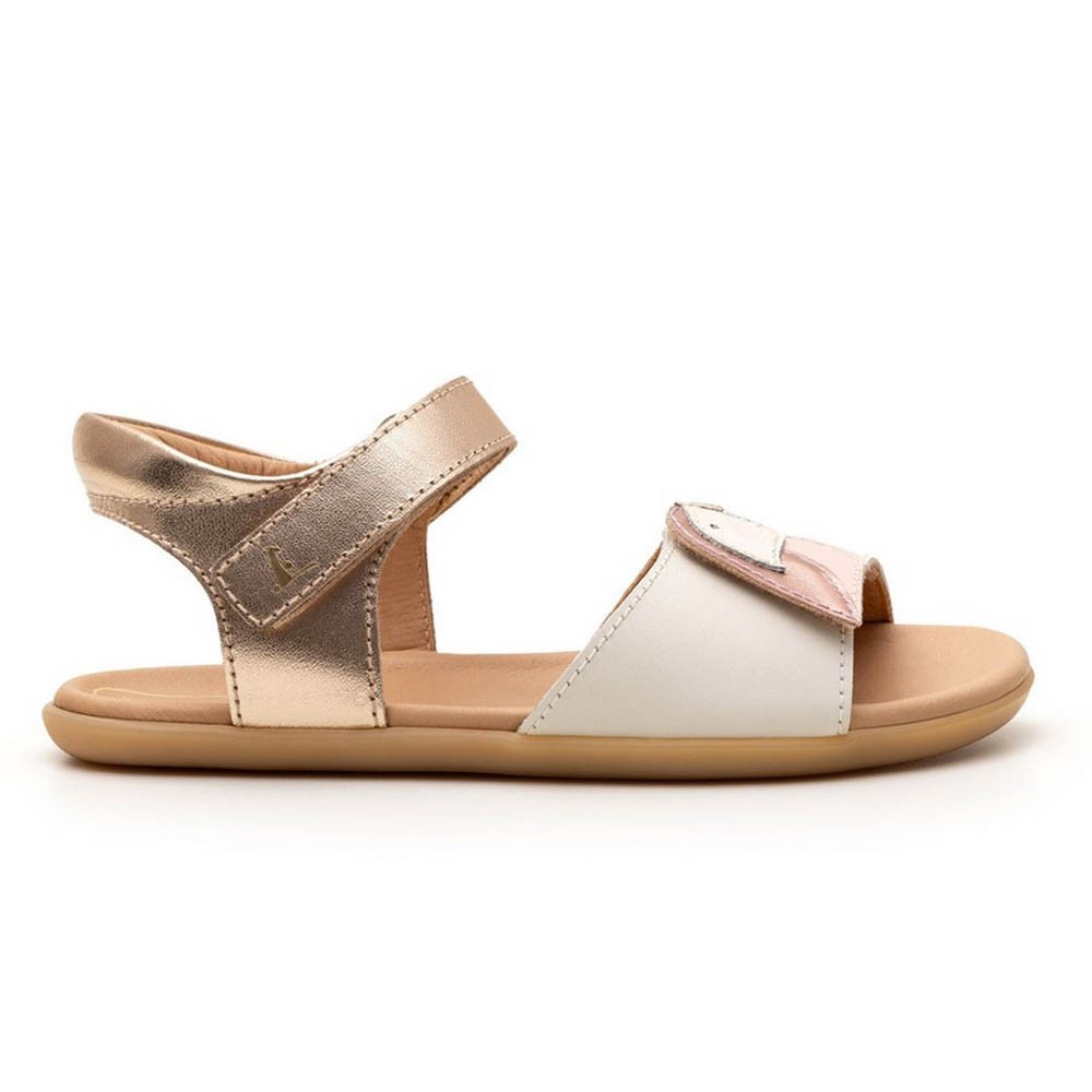 Sandalias barefoot Tip Toey Joey Toucan Beige-Oro