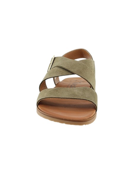 Sandalias barefoot Vivant Lino Kaki