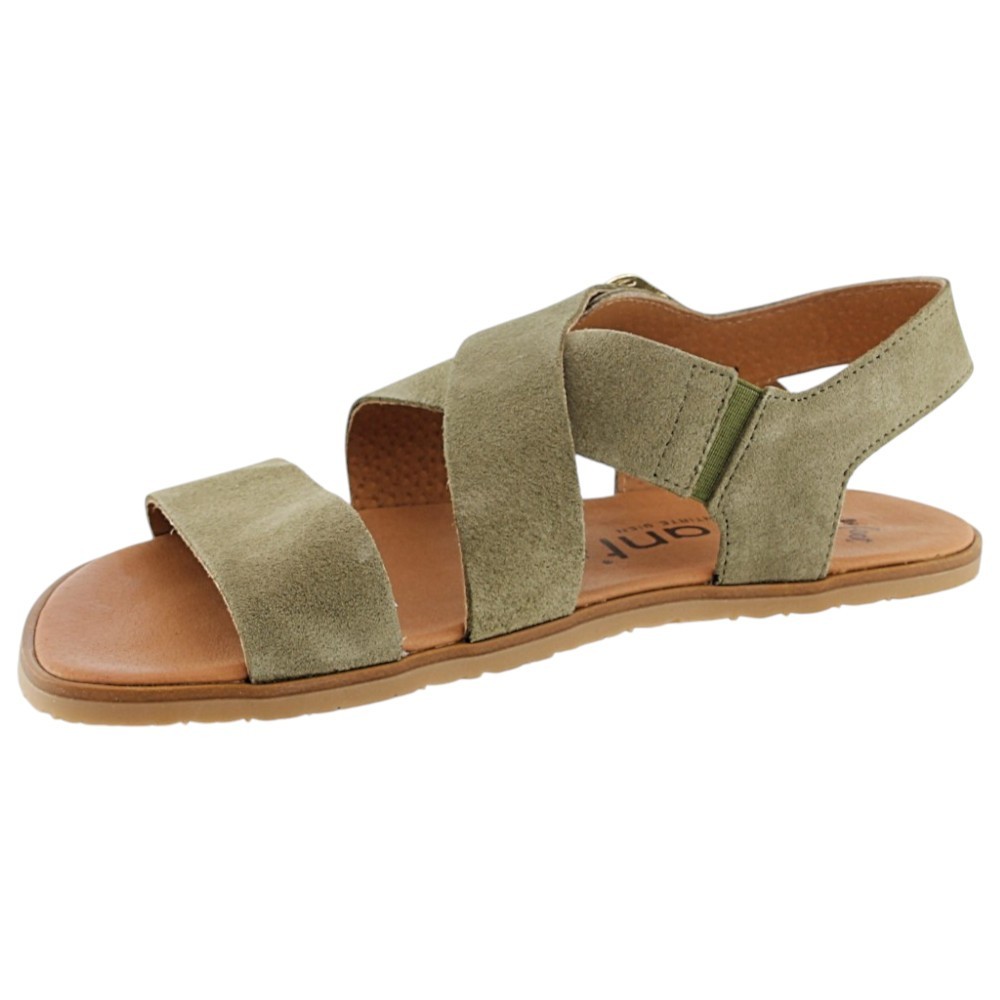 Sandalias barefoot Vivant Lino Kaki