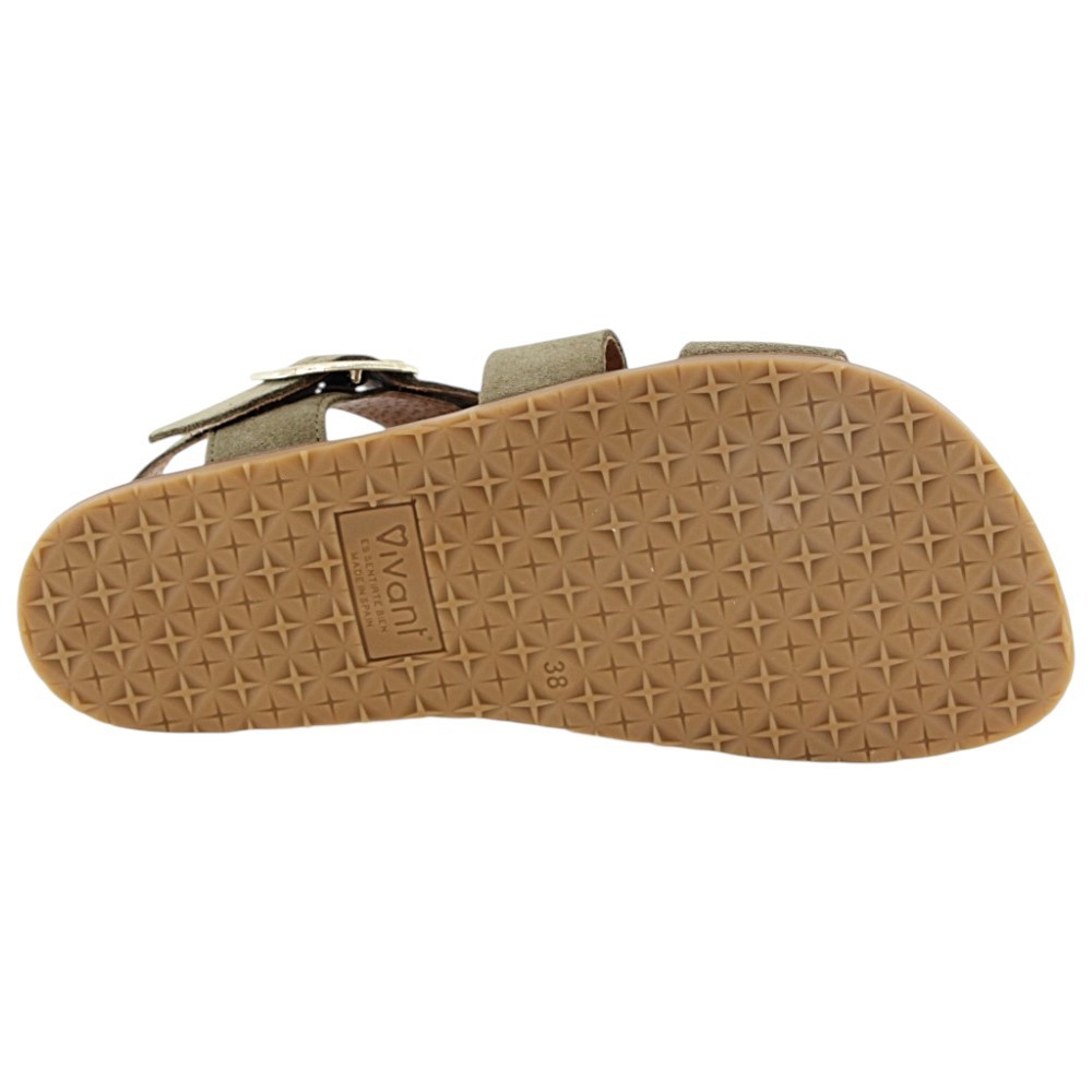 Sandalias barefoot Vivant Lino Kaki