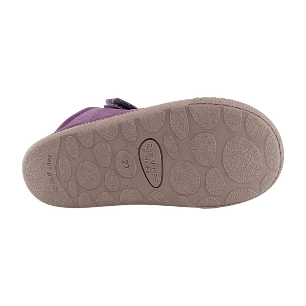 Botines Flexibles by Vulladi Puntitos Morado