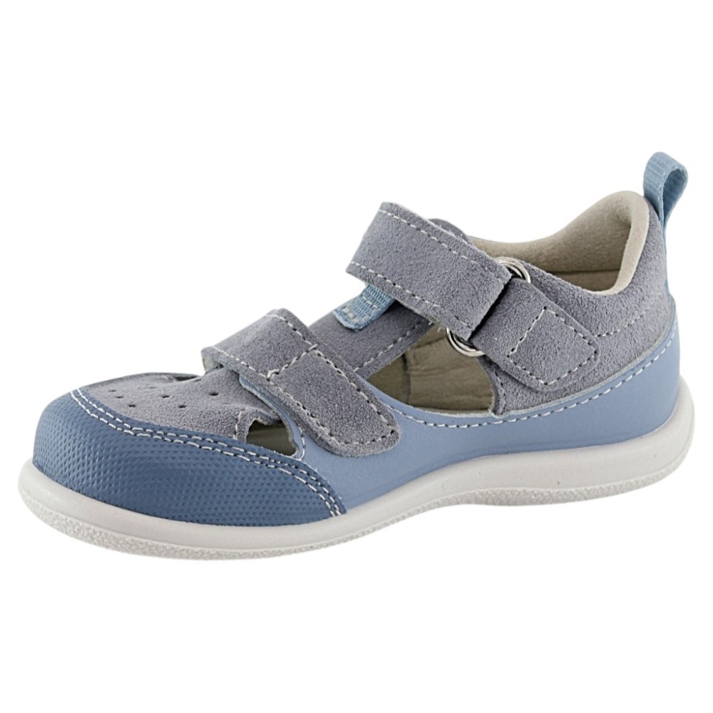 Sandalias respetuosas Zapyflex Doble Velcro Celeste