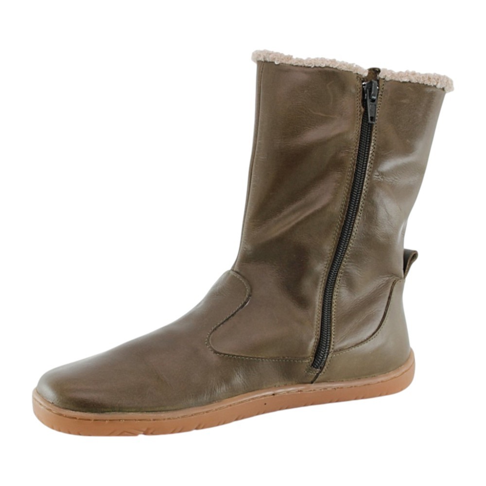 Botas barefoot Cooqueflex Sky Field Piso Adam verde borreguito