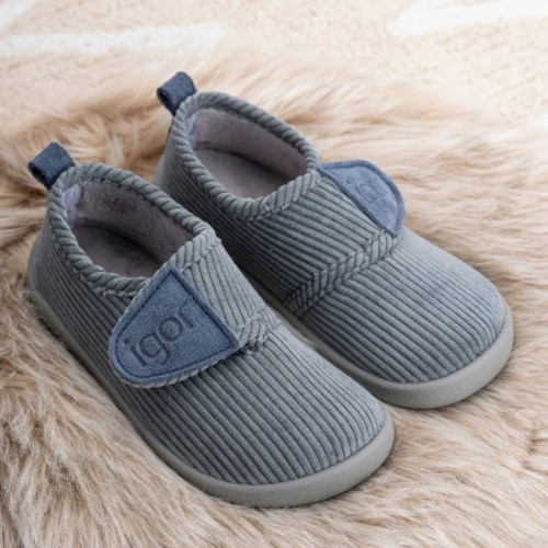 Zapatillas de casa barefoot Igor Junior Pana Oceano 2