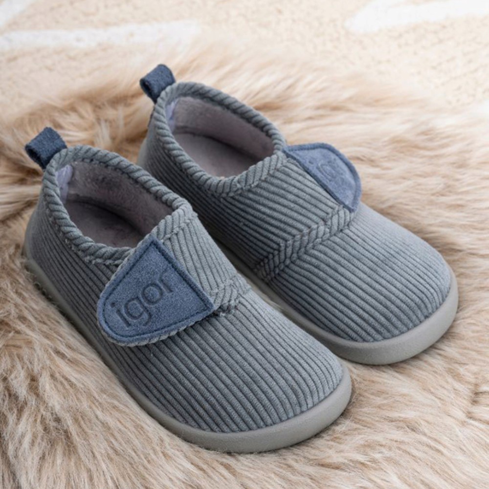 Zapatillas de casa barefoot Igor Junior Pana Oceano