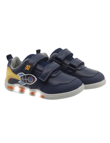 Zapatillas con luces barefoot Beppi 2223620 Azul