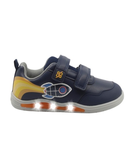 Zapatillas con luces barefoot Beppi 2223620 Azul