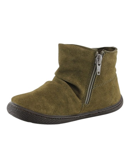Botines barefoot Flexibles by Vulladi 1190 Suede kaki