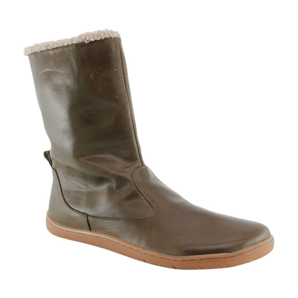 Botas barefoot Cooqueflex Sky Field Piso Adam verde borreguito