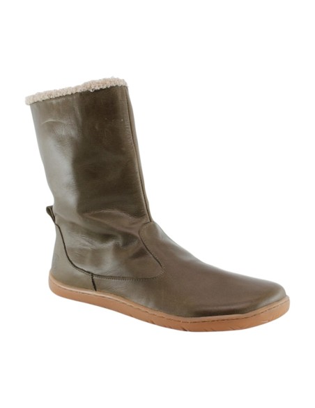 Botas barefoot Cooqueflex Sky Field Piso Adam verde borreguito