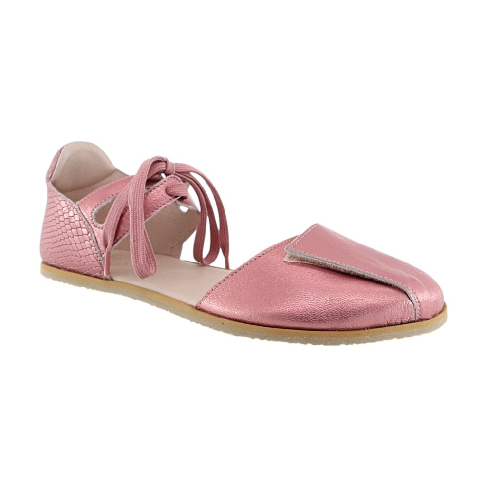 Sandalias barefoot Poppis Zoe Metal Rose