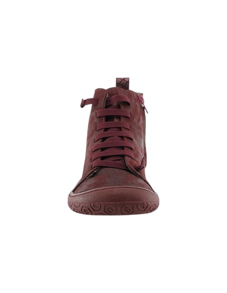 Botines barefoot Yoyo Borgoña forro borreguito