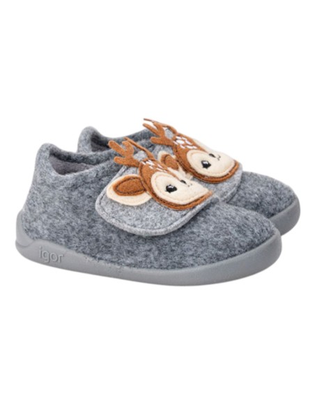 Zapatillas de casa barefoot Homie Reno Gris
