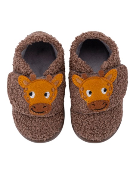 Zapatillas de casa barefoot Igor Homie Jirafa Marrón