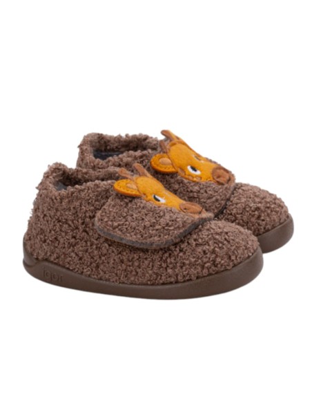 Zapatillas de casa barefoot Igor Homie Jirafa Marrón