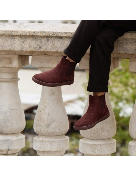 Botines hydrófugos barefoot Entice 3.0 Burgundy