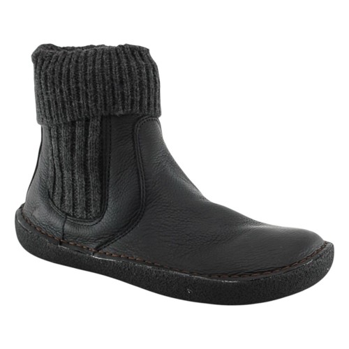 Botines barefoot El Naturalista Alpine Grass Tami Black calcetin